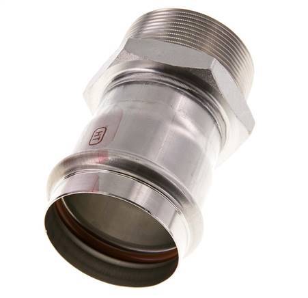 Press Fitting - 54mm Female & R 2'' Male - Stainless Steel