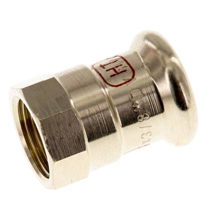 Press Fitting - 15mm Female & Rp 3/8'' - Copper alloy