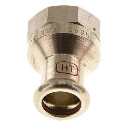 Press Fitting - 15mm Female & Rp 3/4'' Female - Copper alloy