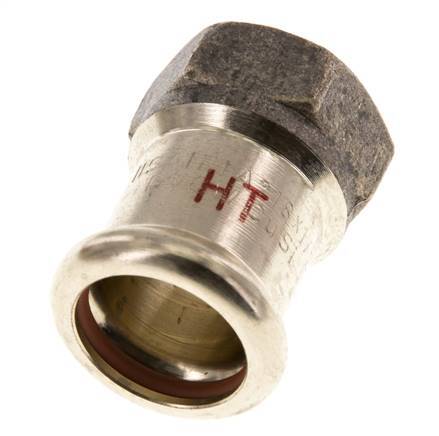 Press Fitting - 18mm Female & Rp 1/2'' Female - Copper alloy