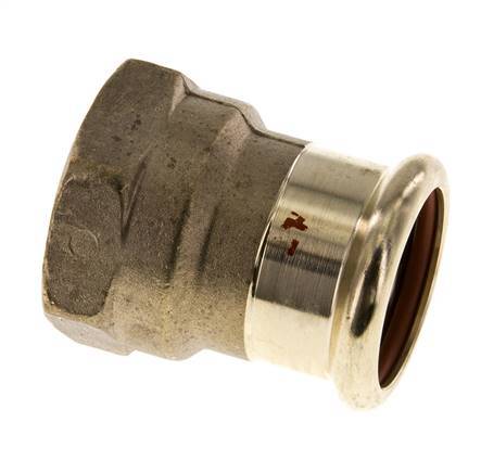 Press Fitting - 22mm Female & Rp 1'' Female - Copper alloy