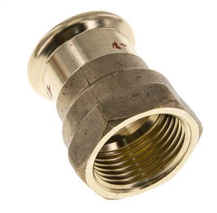 Press Fitting - 22mm Female & Rp 1'' Female - Copper alloy