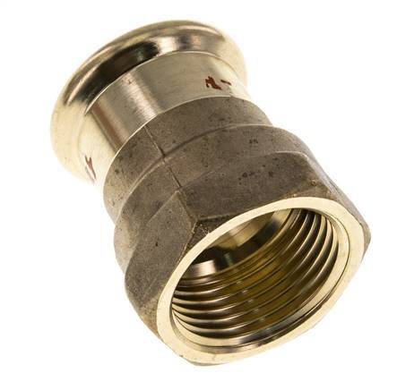 Press Fitting - 28mm Female & Rp 1'' Female - Copper alloy