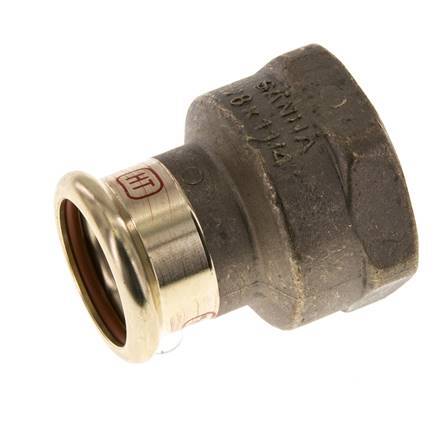 Press Fitting - 28mm Female & Rp 1-1/4'' Female - Copper alloy