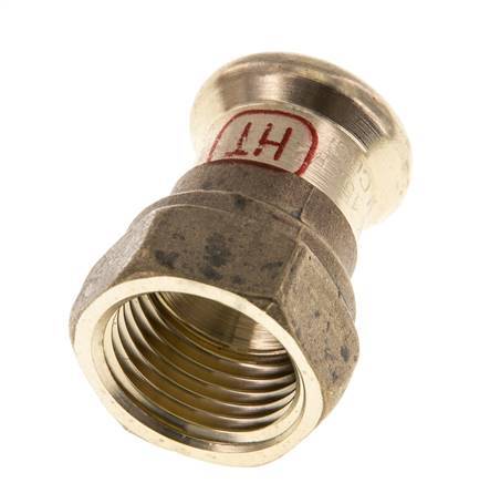 Press Fitting - 35mm Female & Rp 1'' Female - Copper alloy
