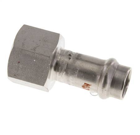 Press Fitting - 15mm Female & Rp 3/4'' Female - Stainless Steel