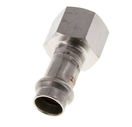 Press Fitting - 15mm Female & Rp 3/4'' Female - Stainless Steel