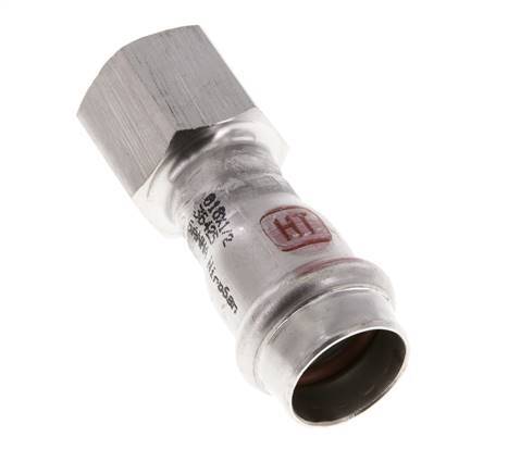 Press Fitting - 18mm Female & Rp 1/2'' Female - Stainless Steel