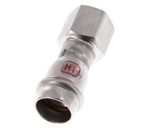 Press Fitting - 18mm Female & Rp 1/2'' Female - Stainless Steel