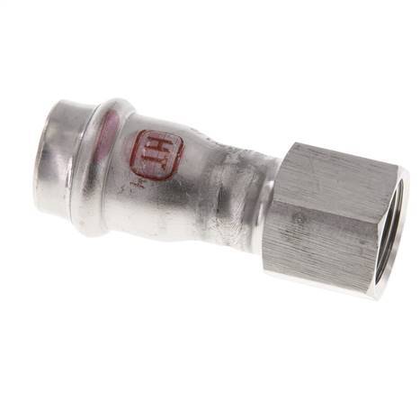Press Fitting - 18mm Female & Rp 1/2'' Female - Stainless Steel
