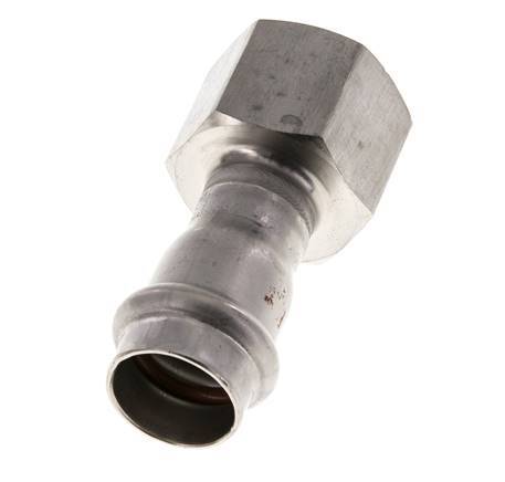 Press Fitting - 18mm Female & Rp 3/4'' Female - Stainless Steel