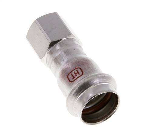 Press Fitting - 22mm Female & Rp 1/2'' Female - Stainless Steel