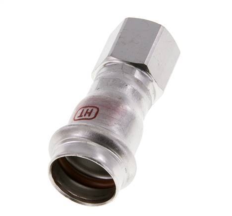 Press Fitting - 22mm Female & Rp 1/2'' Female - Stainless Steel
