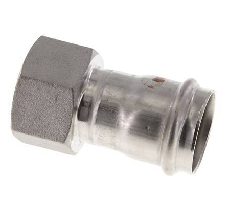 Press Fitting - 35mm Female & Rp 1-1/4'' Female - Stainless Steel