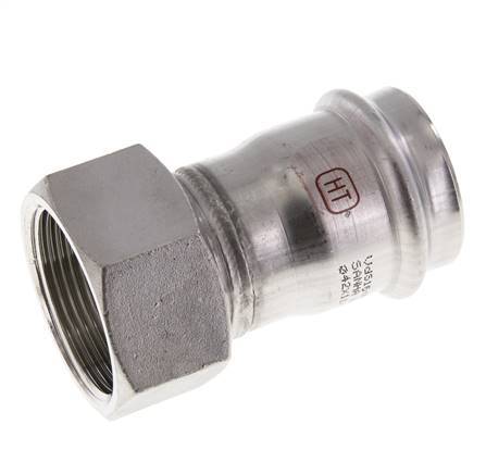 Press Fitting - 42mm Female & Rp 1-1/2'' Female - Stainless Steel