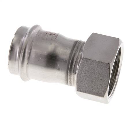 Press Fitting - 42mm Female & Rp 1-1/2'' Female - Stainless Steel