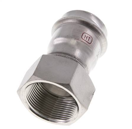 Press Fitting - 42mm Female & Rp 1-1/2'' Female - Stainless Steel