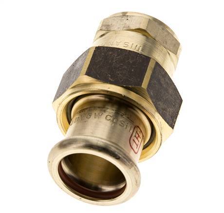 Union Press Fitting - 22mm Female & Rp 3/4'' Female - Copper alloy Flat Sealing