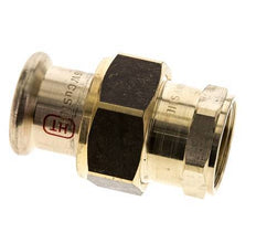 Union Press Fitting - 22mm Female & Rp 3/4'' Female - Copper alloy Flat Sealing