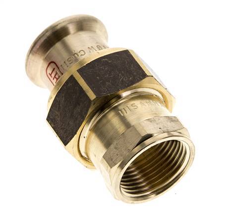 Union Press Fitting - 22mm Female & Rp 3/4'' Female - Copper alloy Flat Sealing