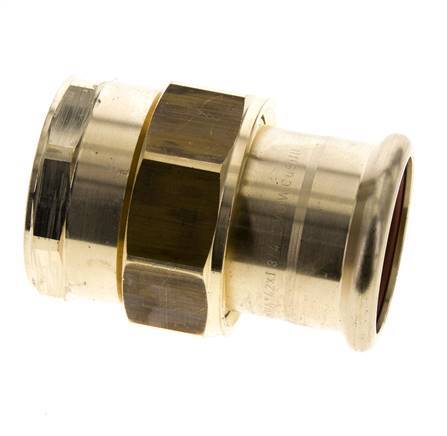 Union Press Fitting - 42mm Female & Rp 1-1/2'' Female - Copper alloy Flat Sealing