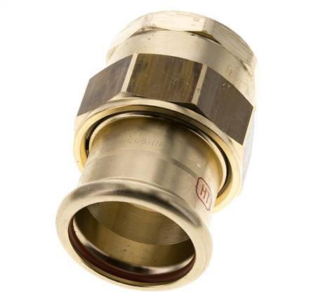 Union Press Fitting - 42mm Female & Rp 1-1/2'' Female - Copper alloy Flat Sealing