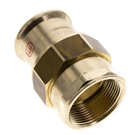 Union Press Fitting - 42mm Female & Rp 1-1/2'' Female - Copper alloy Flat Sealing