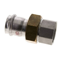 Union Press Fitting - 35mm Female & Rp 1-1/4'' Female - Stainless Steel Flat Sealing