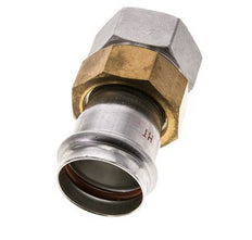 Union Press Fitting - 42mm Female & Rp 1-1/2'' Female - Stainless Steel Flat Sealing