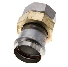 Union Press Fitting - 54mm Female & Rp 2'' Female - Stainless Steel Flat Sealing