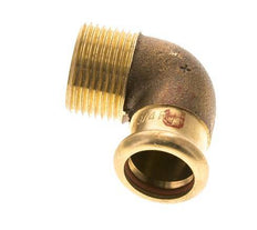 90deg Elbow Press Fitting - 18mm Female & R 3/4'' Male - Copper alloy