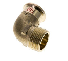 90deg Elbow Press Fitting - 28mm Female & R 1'' Male - Copper alloy
