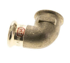 90deg Elbow Press Fitting - 18mm Female & Rp 1/2'' Female - Copper alloy