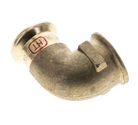 90deg Elbow Press Fitting - 18mm Female & Rp 1/2'' Female - Copper alloy