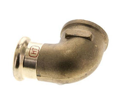 90deg Elbow Press Fitting - 22mm Female & Rp 3/4'' Female - Copper alloy
