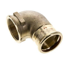 90deg Elbow Press Fitting - 42mm Female & Rp 1-1/2'' Female - Copper alloy