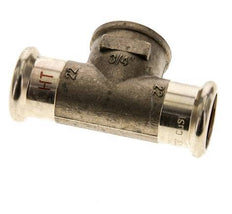 Tee Press Fitting - 22mm Female & Rp 3/4'' Female - Copper alloy