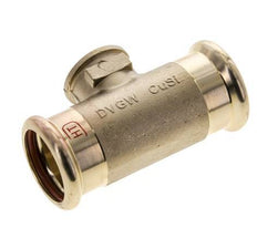 Tee Press Fitting - 28mm Female & Rp 1/2'' Female - Copper alloy