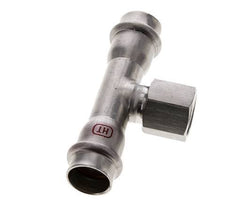 Tee Press Fitting - 18mm Female & Rp 1/2'' Female - Stainless Steel