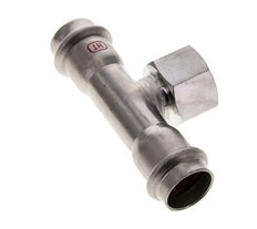 Tee Press Fitting - 22mm Female & Rp 3/4'' Female - Stainless Steel