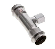 Tee Press Fitting - 28mm Female & Rp 1/2'' Female - Stainless Steel