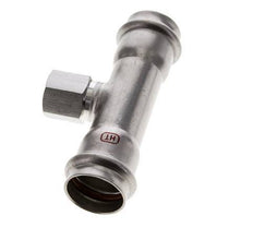 Tee Press Fitting - 28mm Female & Rp 1/2'' Female - Stainless Steel