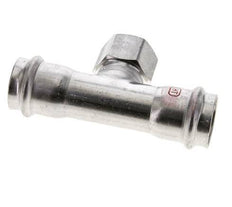 Tee Press Fitting - 28mm Female & Rp 3/4'' Female - Stainless Steel