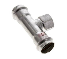 Tee Press Fitting - 28mm Female & Rp 3/4'' Female - Stainless Steel