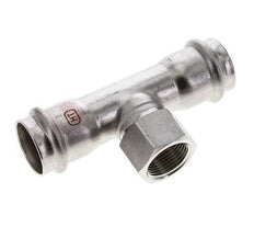 Tee Press Fitting - 28mm Female & Rp 3/4'' Female - Stainless Steel