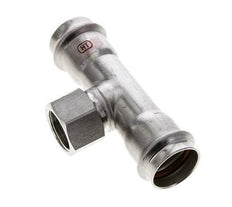Tee Press Fitting - 28mm Female & Rp 3/4'' Female - Stainless Steel