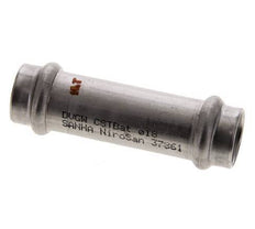 Press Fitting - 18mm Female - Stainless Steel Long