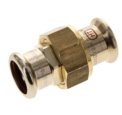 Union Press Fitting - 22mm Female - Copper alloy Flat Sealing