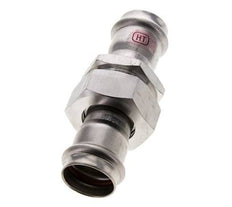 Union Press Fitting - 28mm Female - Stainless Steel Flat Sealing