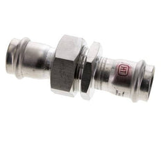 Union Press Fitting - 28mm Female - Stainless Steel Flat Sealing